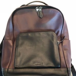 Coach Leather Backpack